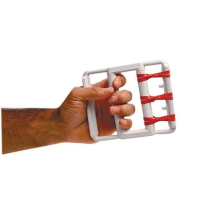 Fabrication Enterprises Fabrication Enterprises 10-1860 Cando Latex Free Rubber-Band Hand Exerciser With 5 Red Bands 10-1860